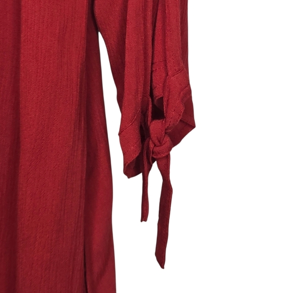 Soft Surroundings Womens Cardinal Cut Out Sleeves Hera Dress Size 18 - Picture 5 of 11